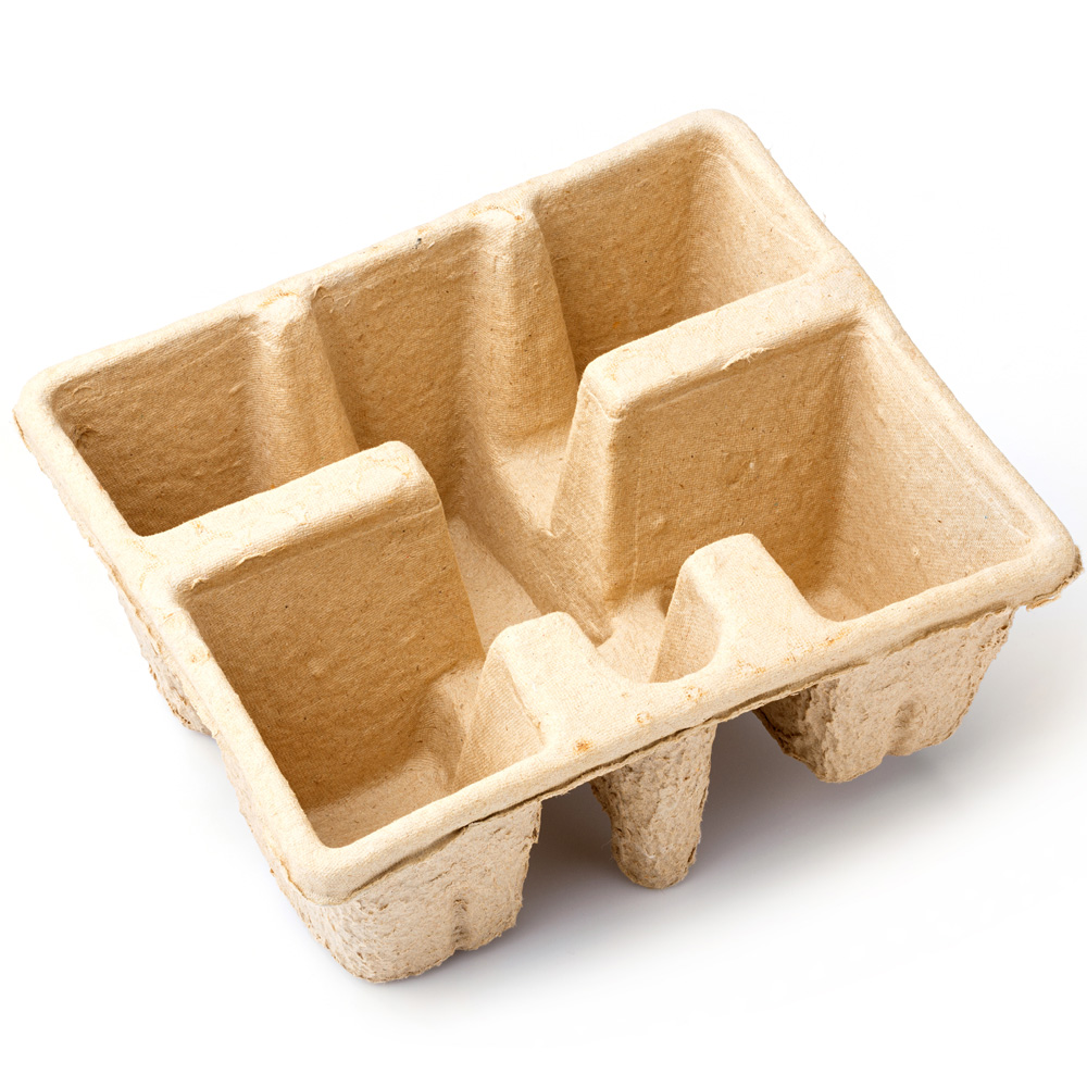 molded fiber food tray