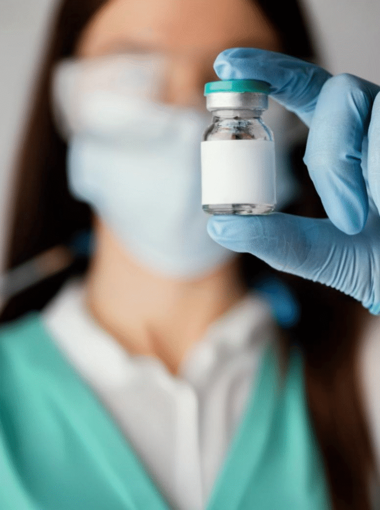 Image of a Medical Person with Vial